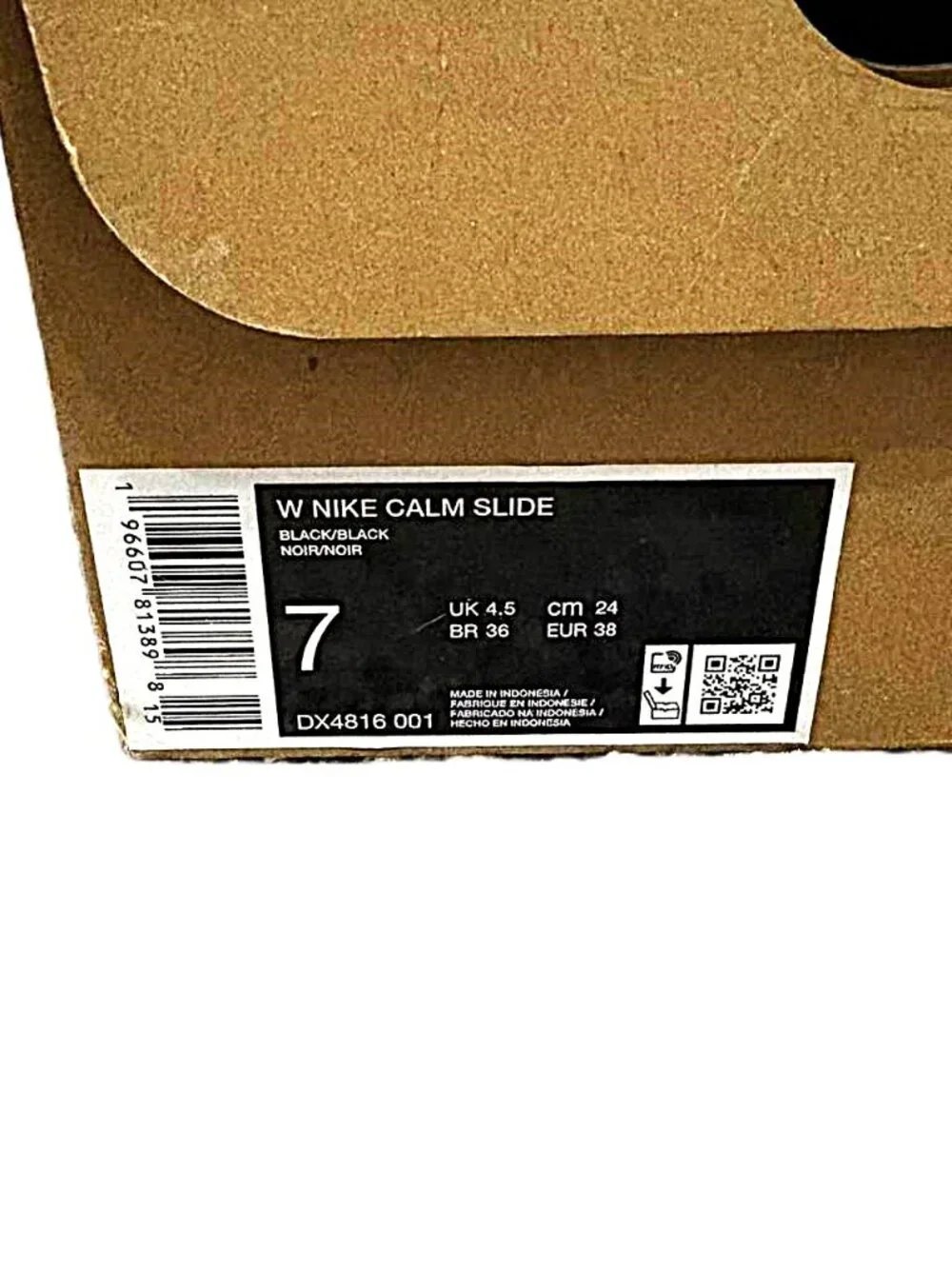 NIKE CALM WOMEN'S SLIDES SIZE 7